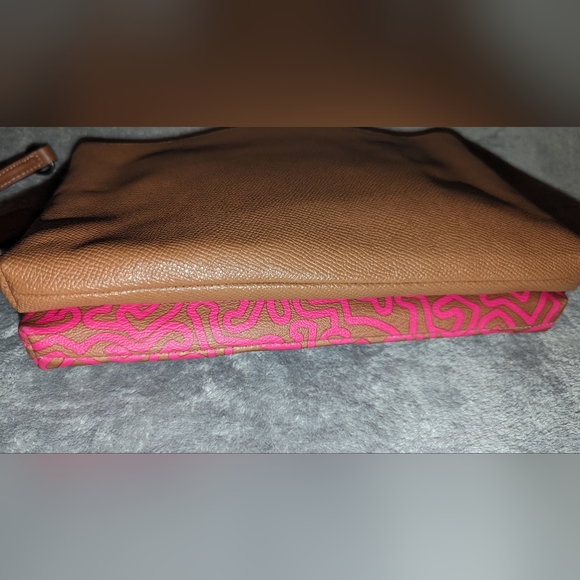 Coach Pink and Brown Crossbody Bag with Keith Herring design - Picture 5 of 11